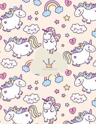 Sketch book: Unicorn lover cover (8.5 x 11) inches 110 pages, Blank Unlined Paper for Sketching, Drawing, Whiting, Journaling & Doodling