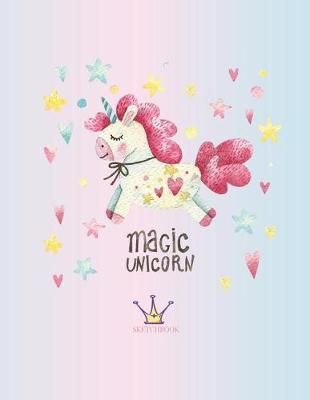 Sketch book: Unicorn lover cover (8.5 x 11) inches 110 pages, Blank Unlined Paper for Sketching, Drawing, Whiting, Journaling & Doodling