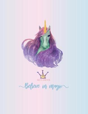 Sketch book: Unicorn lover cover (8.5 x 11) inches 110 pages, Blank Unlined Paper for Sketching, Drawing, Whiting, Journaling & Doodling