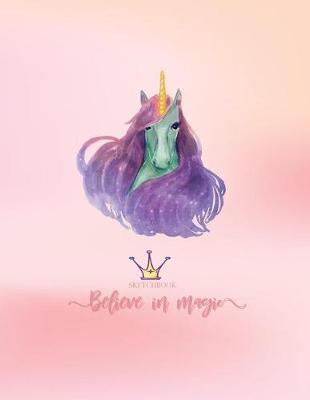 Sketch book: Unicorn lover cover (8.5 x 11) inches 110 pages, Blank Unlined Paper for Sketching, Drawing, Whiting, Journaling & Doodling