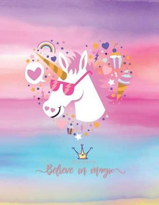 Sketch book: Unicorn lover cover (8.5 x 11) inches 110 pages, Blank Unlined Paper for Sketching, Drawing, Whiting, Journaling & Doodling