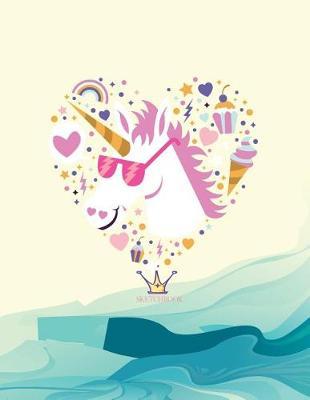 Sketch book: Unicorn lover cover (8.5 x 11) inches 110 pages, Blank Unlined Paper for Sketching, Drawing, Whiting, Journaling & Doodling