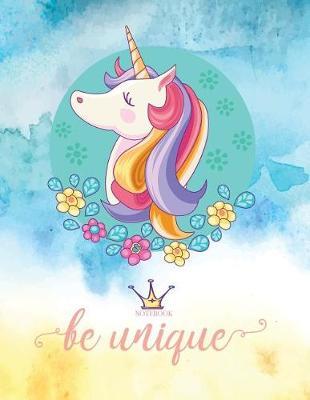 Notebook: Unicorn cover and Dot pages, Extra large (8.5 x 11) inches, 110 pages, notebooks and journals