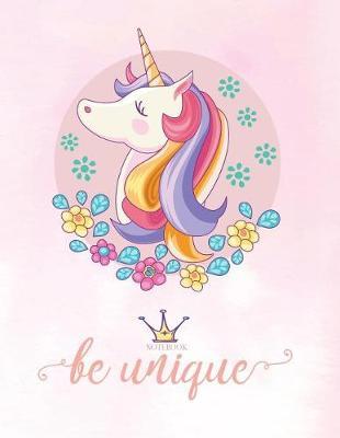 Notebook: Unicorn cover and Dot pages, Extra large (8.5 x 11) inches, 110 pages, notebooks and journals