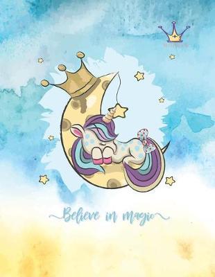 Notebook: Unicorn cover and Dot pages, Extra large (8.5 x 11) inches, 110 pages, notebooks and journals