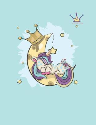 Notebook: Unicorn cover and Dot pages, Extra large (8.5 x 11) inches, 110 pages, notebooks and journals