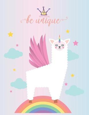 Notebook: Unicorn cover and Dot pages, Extra large (8.5 x 11) inches, 110 pages, notebooks and journals