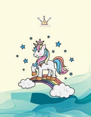 Notebook: Unicorn cover and Dot pages, Extra large (8.5 x 11) inches, 110 pages, notebooks and journals