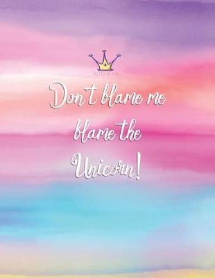 Notebook: Unicorn cover and Dot pages, Extra large (8.5 x 11) inches, 110 pages, notebooks and journals