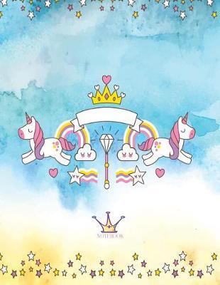 Notebook: Unicorn cover and Dot pages, Extra large (8.5 x 11) inches, 110 pages, notebooks and journals