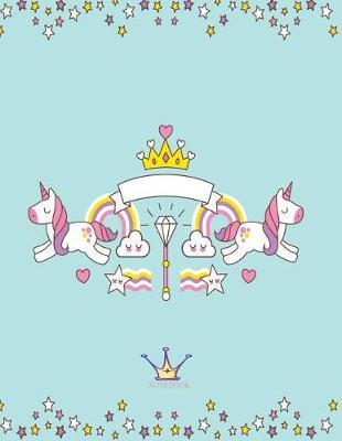 Notebook: Unicorn cover and Dot pages, Extra large (8.5 x 11) inches, 110 pages, notebooks and journals