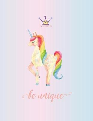 Notebook: Unicorn cover and Dot pages, Extra large (8.5 x 11) inches, 110 pages, notebooks and journals