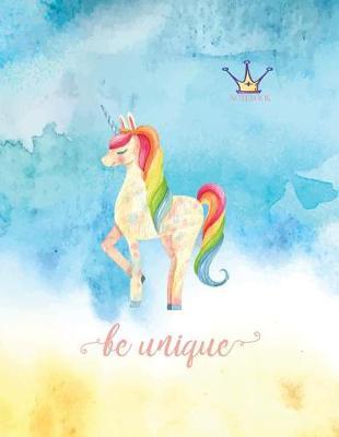 Notebook: Unicorn cover and Dot pages, Extra large (8.5 x 11) inches, 110 pages, notebooks and journals