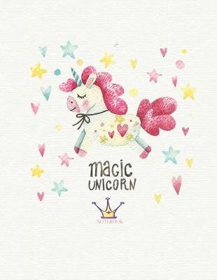 Notebook: Unicorn cover and Dot pages, Extra large (8.5 x 11) inches, 110 pages, notebooks and journals