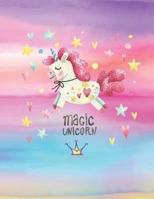 Notebook: Unicorn cover and Dot pages, Extra large (8.5 x 11) inches, 110 pages, notebooks and journals