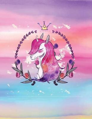 Notebook: Unicorn cover and Dot pages, Extra large (8.5 x 11) inches, 110 pages, notebooks and journals