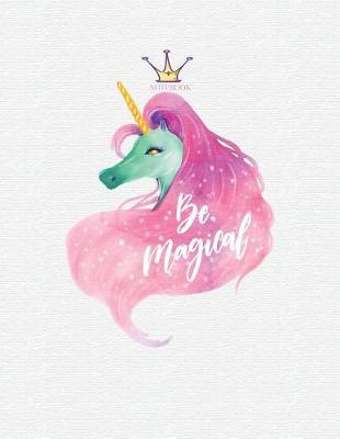 Notebook: Unicorn cover and Dot pages, Extra large (8.5 x 11) inches, 110 pages, notebooks and journals