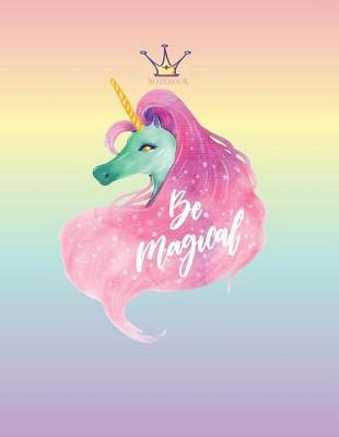 Notebook: Unicorn cover and Dot pages, Extra large (8.5 x 11) inches, 110 pages, notebooks and journals