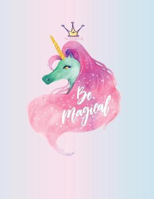 Notebook: Unicorn cover and Dot pages, Extra large (8.5 x 11) inches, 110 pages, notebooks and journals