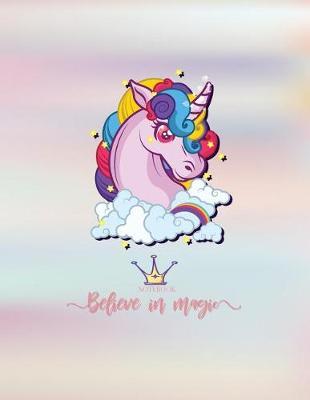 Notebook: Unicorn cover and Dot pages, Extra large (8.5 x 11) inches, 110 pages, notebooks and journals