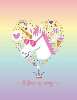 Notebook: Unicorn cover and Dot pages, Extra large (8.5 x 11) inches, 110 pages, notebooks and journals