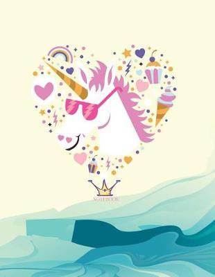 Notebook: Unicorn cover and Dot pages, Extra large (8.5 x 11) inches, 110 pages, notebooks and journals