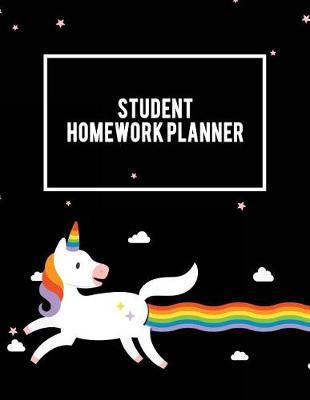 Student Homework Planner: Unicorn, Kids Daily Planner Large Print 8.5  x 11  Fun To Do List, Back To School Clothes Checklist, Daily School Checklist, Weekly Homework, Weekly Activity schedule