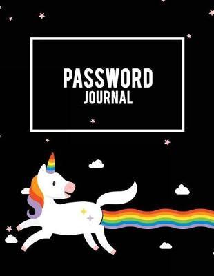 Password Journal: Gay Flag Unicorn, The Personal Internet Address & Password Log Book with Tabs Alphabetized, Large Print Password Book 8.5  x 11  Internet Password Logbook, Password Organizer Notebook