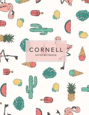 Cornell Notes Notebook: Cactus + Flamingo - 120 Pages 8.5x11  - Note Taking System