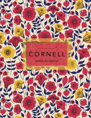 Cornell Notes Notebook: Floral Print - 120 White Pages 8.5x11 Inch - Note Taking System