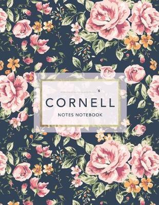 Cornell Notes Notebook: Floral Print - 120 White Pages 8.5x11  - Note Taking System