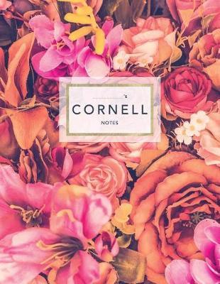 Cornell Notes: Floral Roses - 120 White Pages 8.5x11  - Note Taking System