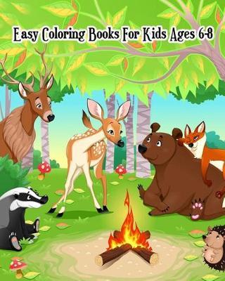 Easy Coloring Books For Kids Ages 6-8: Coloring & Activities (Mazes, Counting, Find Two Same Pictures, Find The Differences Games & Dot To Dot For Kids)