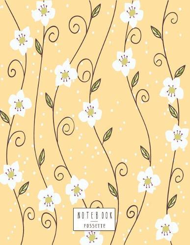 Notebook: Cherry blossom on yellow cover and Dot Graph Line Sketch pages, Extra large (8.5 x 11) inches, 110 pages, White paper, Sketch, Draw and Paint