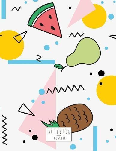 Notebook: Fruits cover and Dot Graph Line Sketch pages, Extra large (8.5 x 11) inches, 110 pages, White paper, Sketch, Draw and Paint