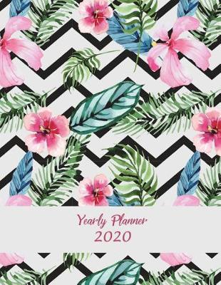Yearly Planner 2020: Beautiful Floral, Yearly Calendar Book 2020, Weekly/Monthly/Yearly Calendar Journal, Large 8.5 X 11 365 Daily Journal Planner, 12 Months Calendar, Schedule Planner, Agenda Planner, Calendar Schedule Organizer