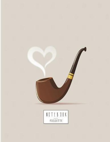 Notebook: Pipe smoking on brown cover and Dot Graph Line Sketch pages, Extra large (8.5 x 11) inches, 110 pages, White paper, Sketch, Draw and Paint