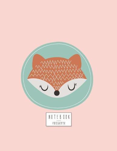 Notebook: Cute fox on pink cover and Dot Graph Line Sketch pages, Extra large (8.5 x 11) inches, 110 pages, White paper, Sketch, Draw and Paint