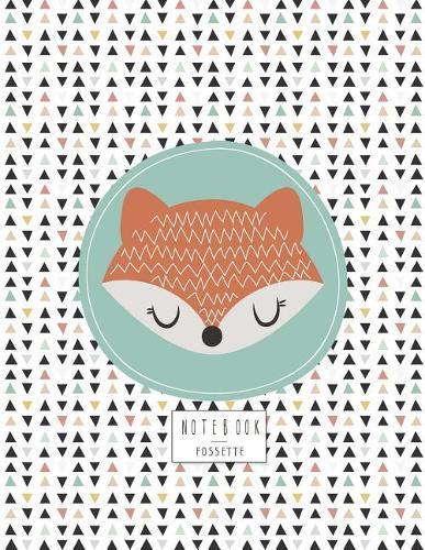 Notebook: Cute fox cover and Dot Graph Line Sketch pages, Extra large (8.5 x 11) inches, 110 pages, White paper, Sketch, Draw and Paint