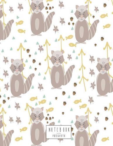 Notebook: Cute fox on white cover and Dot Graph Line Sketch pages, Extra large (8.5 x 11) inches, 110 pages, White paper, Sketch, Draw and Paint