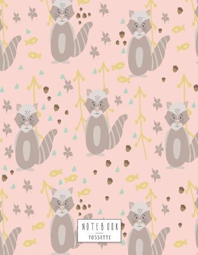 Notebook: Cute raccoon on green cover and Dot Graph Line Sketch pages, Extra large (8.5 x 11) inches, 110 pages, White paper, Sketch, Draw and Paint