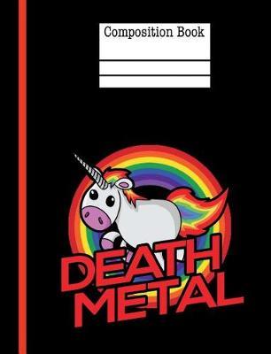 Death Metal Composition Notebook - 4x4 Graph Paper: 200 Pages 7.44 x 9.69 Quad Ruled School Student Teacher Unicorn Music Rainbow Subject Math