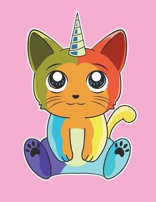 Caticorn Notebook: Cat Unicorn Writing Journal, School Teachers, Students, College Ruled Lined Paper, 200 Pages (8.5  X 11 )