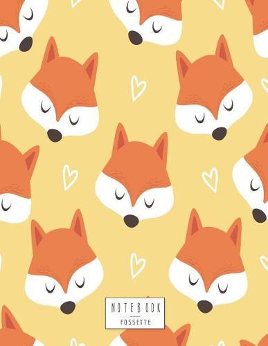 Notebook: Cute fox on yellow cover and Dot Graph Line Sketch pages, Extra large (8.5 x 11) inches, 110 pages, White paper, Sketch, Draw and Paint