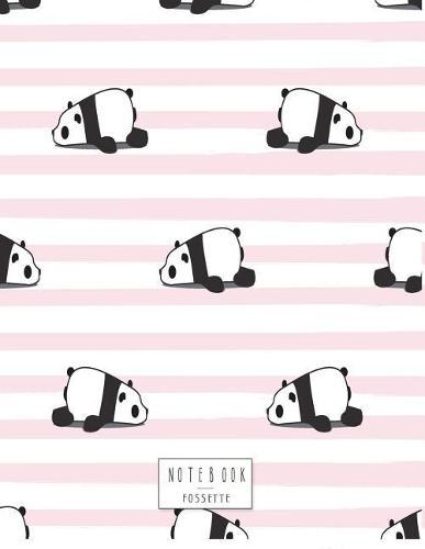 Notebook: Panda on pink cover and Dot Graph Line Sketch pages, Extra large (8.5 x 11) inches, 110 pages, White paper, Sketch, Draw and Paint