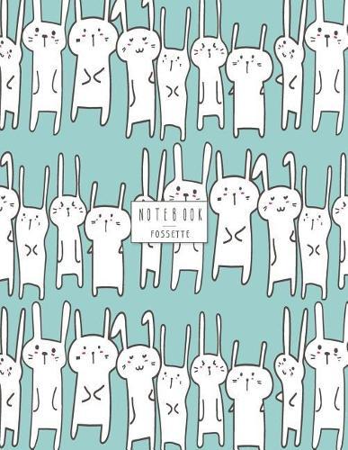 Notebook: Cute bunnys on green cover and Dot Graph Line Sketch pages, Extra large (8.5 x 11) inches, 110 pages, White paper, Sketch, Draw and Paint