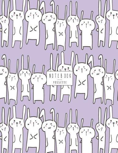 Notebook: Cute bunnys on purple cover and Dot Graph Line Sketch pages, Extra large (8.5 x 11) inches, 110 pages, White paper, Sketch, Draw and Paint