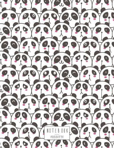 Notebook: Panda on white cover and Dot Graph Line Sketch pages, Extra large (8.5 x 11) inches, 110 pages, White paper, Sketch, Draw and Paint