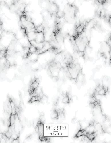 Notebook: Marble on white cover and Dot Graph Line Sketch pages, Extra large (8.5 x 11) inches, 110 pages, White paper, Sketch, Draw and Paint