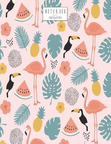 Notebook: Flamingo on pink cover and Dot Graph Line Sketch pages, Extra large (8.5 x 11) inches, 110 pages, White paper, Sketch, Draw and Paint